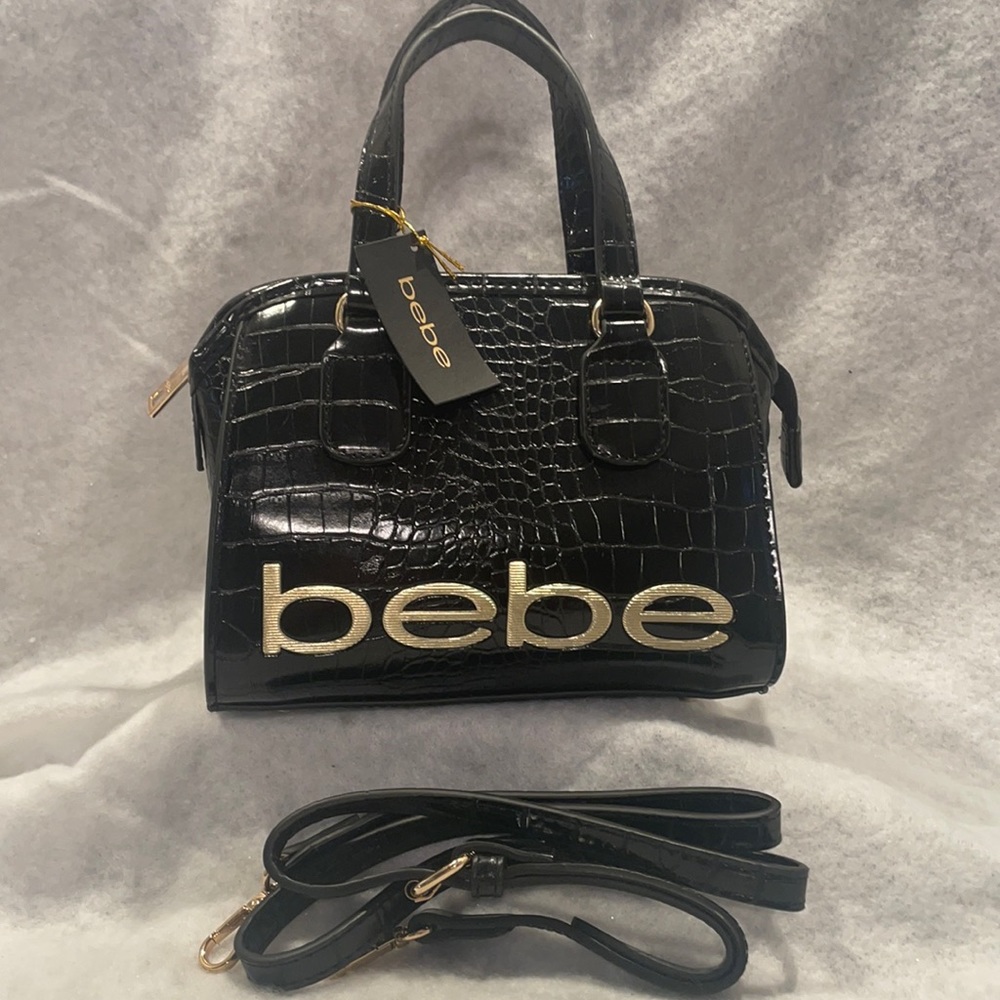 🔥SALE🔥bebe black leather crossbody